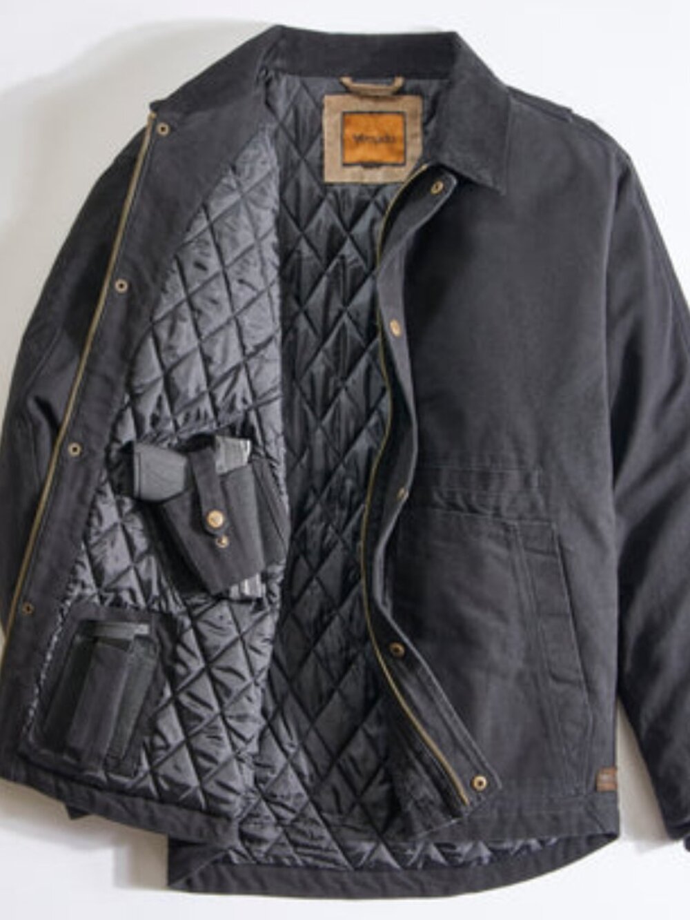 Canvas Concealed Carry Jacket - Black | Medium